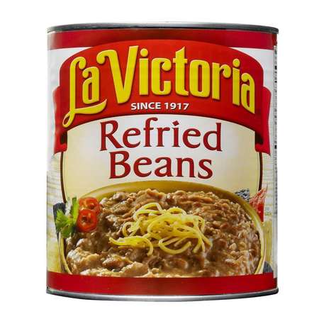 LA VICTORIA 112 oz. LV Refried Beans #10, PK6 07814